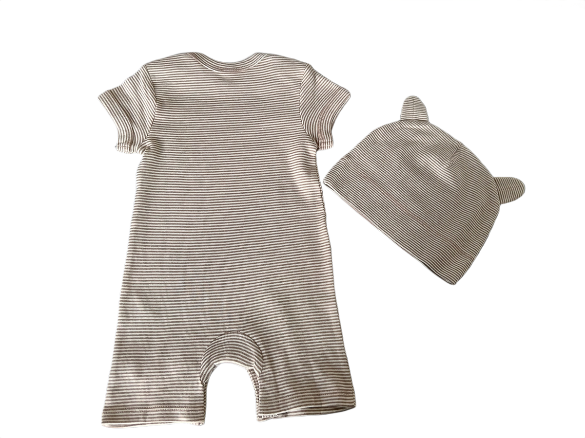 Baby Bear Romper & Hat Set